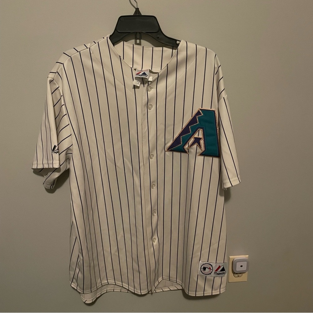 Vintage Majestic Arizona Diamondbacks Pinstripe Jersey Men’s Size XXL USA